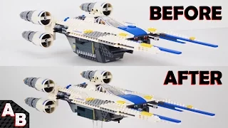 The Best Way How to MODIFY the Lego Rebel U-wing! SIMPLE (NO Extra pieces) 75155 Star Wars Rogue One