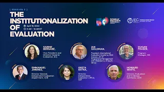 Future of evaluation | Session 3: The Institutionalization of Evaluation