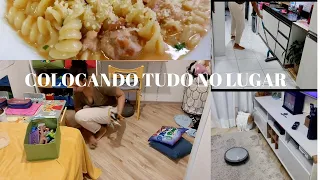 MUITA BAGUNÇA POR AQUI I ESTAVA TUDO FORA DO LUGAR ORGANIZEI E FIZ MACARRÃO CREMOSO♡