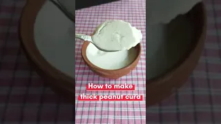 How to make thick peanut curd! #shorts