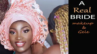 BRIDAL MAKEUP TRANSFORMATION 2019 / Nigerian traditional and white wedding makeup and gele