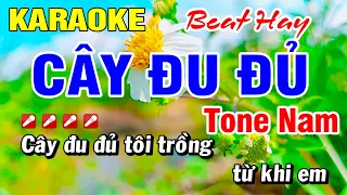 Karaoke Cây Đu Đủ (Beat Hay) Tone Nam Nhạc Sống | Hoài Phong Organ