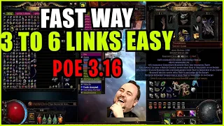 ⚡ POE 3.16 ⚡ Daemonfist23 - Fast way 3 to 6 Links easy *LUL