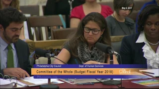 FY2018 Philadelphia City Council Budget Hearing 5-2-2017 Department of Human Services