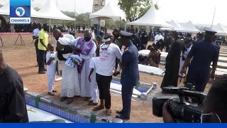 Full Video: Seven Airforce Officers Buried At The Nat’l Military Cemetery In Abuja