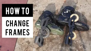 How to Change Inline Skate FRAMES Easily (in Hindi)