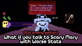 What if you talk to Scary Mary with Worse Stats in Evil ending? (Roblox - Break in 2)