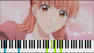 [Wotaku ni Koi wa Muzukashii OP] "Fiction" - Sumika (Synthesia Piano Tutorial)
