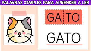 #2 - Palavras simples para aprender a ler| Aprendendo a ler em casa | Ensinando meu filho