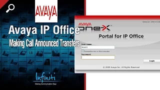 Making Call Announced Transfers in Avaya IP Office SoftConsole [Infiniti Telecommunications]