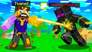 Fighting THANOS as INFINITY PANTHER in Insane Craft