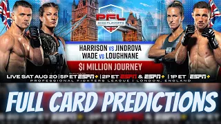 PFL 9 PLAYOFFS HARRISON VS. JINDROVA FULL CARD PREDICTIONS!