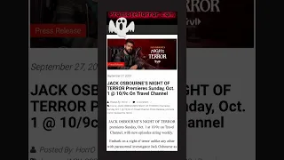 JACK OSBOURNE’S NIGHT OF TERROR Premieres Sunday, Oct. 1 @ 10/9c On Travel Channel