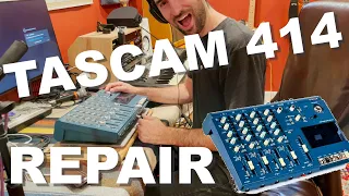 Repairing a broken Tascam 414 tape recorder