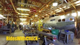 A man builds his own B-17e Bomber   A 2016 restoration update WWII Veteran