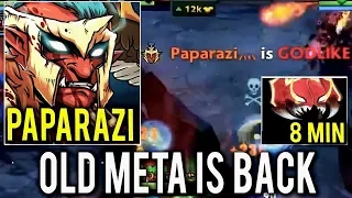 OLD META IS BACK - TROLL WARLORD WITH MADNESS Paparazi 8 Min Mask of Madness Dota 2