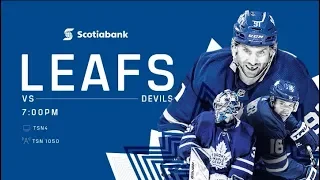 NHL 19 PS4. REGULAR SEASON 2018-2019: New Jersey DEVILS VS Toronto MAPLE LEAFS. 11.09.2018. (NBCSN)!
