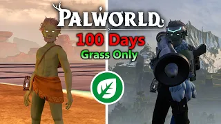I Spent 100 Days in PALWORLD using ONLY grass pals!