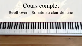 Beethoven - Sonate au clair de lune - Cours complet