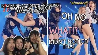 BLACKPINK Accidents and being professional on stage Reaction Video | Pinkpunk TV
