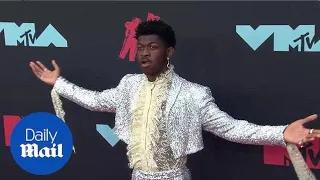 Lil Nas makes a statement in silver sequins at 2019 MTV VMAs