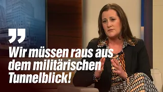 Janine Wissler bei Anne Will: "Raus aus dem militärischen Tunnelblick!"