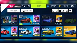 asphalt 9 | 100th car unlocking  and garage level 18 tour |