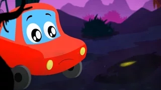 Little Red Car | Halloween is back | Scary song for kids