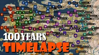 Bannerlord TIMELAPSE - Calradia after 100 YEARS