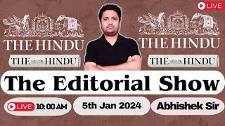 The Hindu Editorial Analysis | 5th Jan 2024 | Abhishek Ranjan