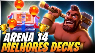 MELHORES DECKS ARENA 14 PICO SERENO NO CLASH ROYALE