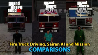 What Is the Best Fire Truck? | GTA Trilogy - Definitive Edition | Fire Truck Comparison | MMW Gaming