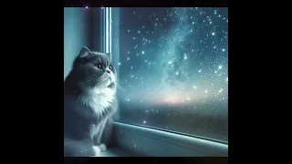 Relaxing music for cats/relieve stress and anxiety/relaxing harp music with cat purring sounds
