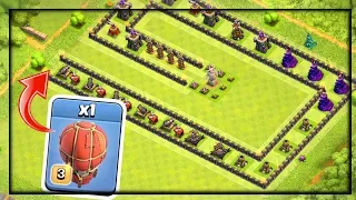 IMPOSSIBLE?! Troll Maze Base in Clash of Clans | CoC | 1 Troop vs 1 Base