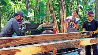 SUPER MANTAP ‼️ Gergaji kayu TREMBESI BUAT USUK - mesin serkel rakitan