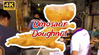 [4K] FAMOUS CHINESE DOUGHNUT Dinosaur Pa Tong Go at Michelin Star Street Food Restaurant Chiang Mai