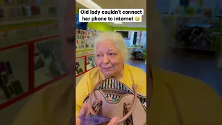 Old lady didn’t know how to connect her #phone to internet 😢#shorts #android #samsung #iphone #fyp