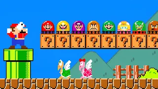 Super Mario Bros. but there are MORE Custom Switches All Characters!.. || MARIO HP 2