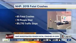Report: Nevada Highway Patrol responded to 65 fatal crashes in 2019