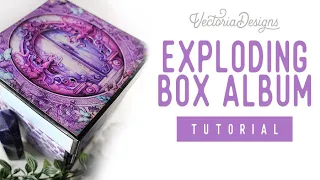 Exploding Box Album Tutorial | Whimsical Fairy Village Crafting Printables