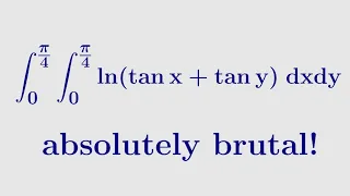 A brutal iterated integral!