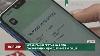 Український сертифікат про Covid-вакцинацію діятиме 9 місяців