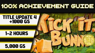 Kick It, Bunny Title Update 4 (Old Bunny) 100% Achievement Walkthrough * 1000GS in 1-2 Hours *