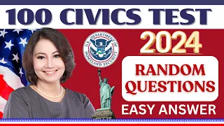 2024 100 Civics Questions and answers in Random Order 2008 version | US Citizenship Interview
