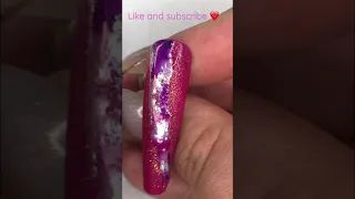 DIY Transfer Foil Application Nail Art Tutorial with Glitter