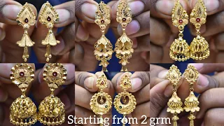 Light Weight Gold Kanbala||Light Weight Gold Jhumka||from 2grm