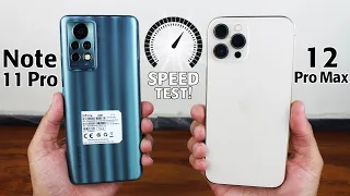 infinix Note 11 Pro vs iPhone 12 Pro Max SPEED TEST! WHAT!!😲