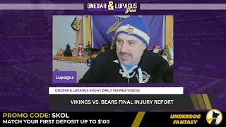 Vikings Bears Week 12 Final Injury Report