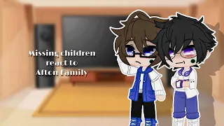 Missing children react to Afton Family || Michael, William and Mrs. Afton  || FNaF