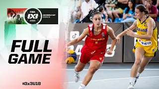 Ukraine 🇺🇦 vs Spain  🇪🇸 | Women | Full Game | FIBA 3x3 U18 World Cup 2023